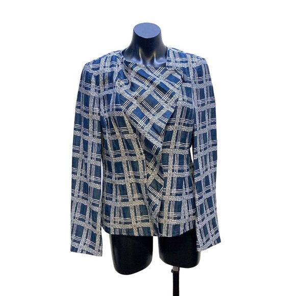 Armani Collezioni Women's Geometric Blazer Jacket Size 8 - Picture 1 of 6